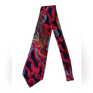 Desert Designs men’s vintage Italian silk tie with crab impressions